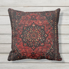 Perser mattar look i ron tonat fält kudde