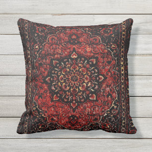 Perser mattar look i ron tonat fält kudde