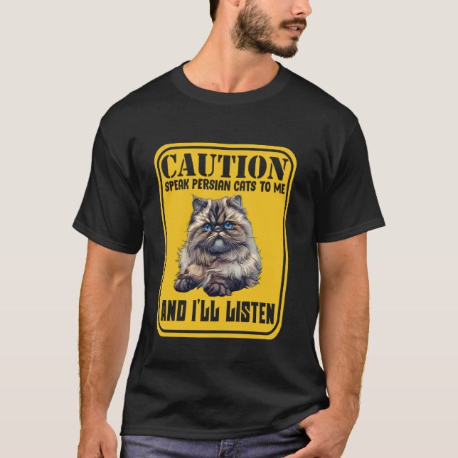 Perser VARNING TALA PERSISKA TILL MIG JAG KOMMER A T Shirt (Framsida)