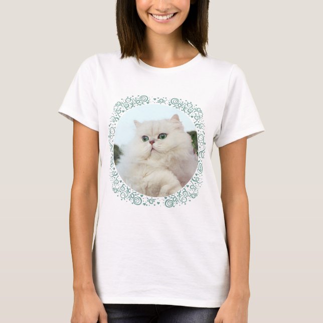 Perserkat med jade ögon t-shirt (Framsida)
