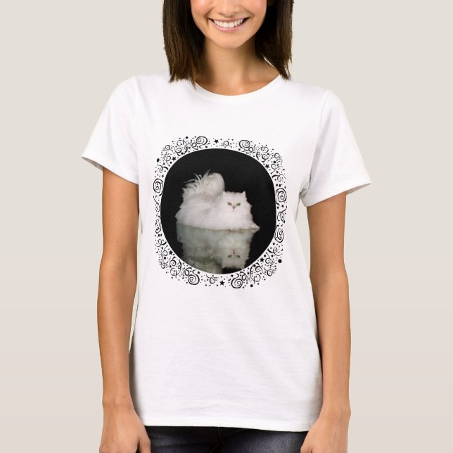 Perserkat med jadegröna ögon t shirt (Framsida)