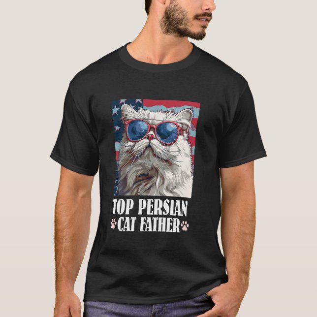 Perserkat TOP PERSISK KATT FADER Perserkatten Papp T Shirt (Framsida)