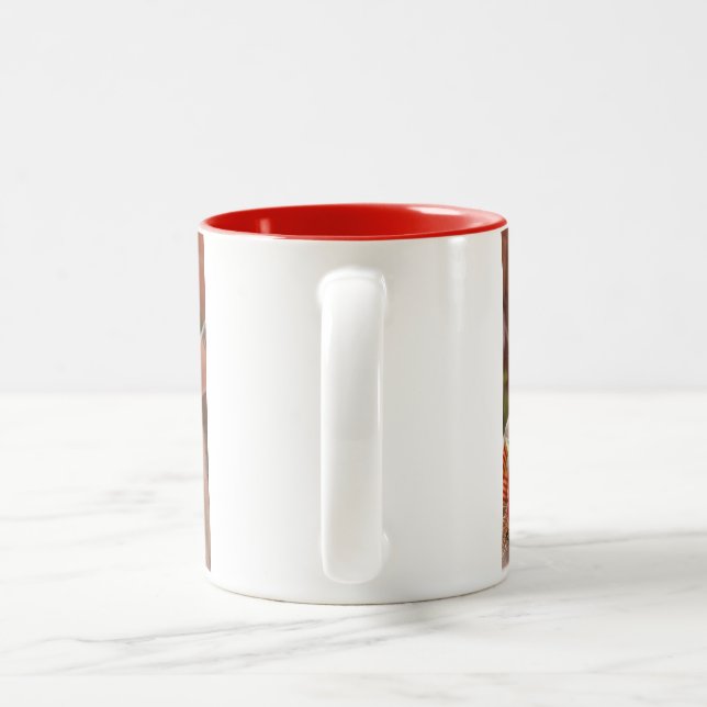 Perserkatt Två-Tonad Mugg (Handtag)