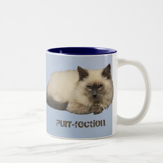 Perserkatt Två-Tonad Mugg (Höger)