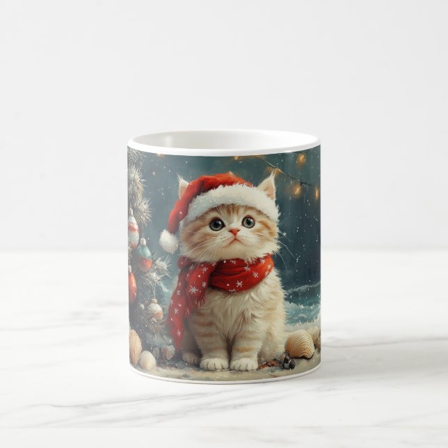 Perserkatte Jul Vintage Strand Kaffemugg (Center)