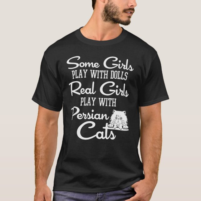 Perserkattekläder  Bästa  Katter  Design T Shirt (Framsida)