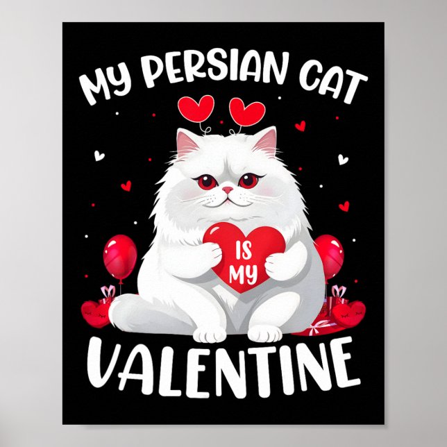 Perserkatten Är Min Alla Hjärtans Dag Perserkatten Poster (Framsidan)