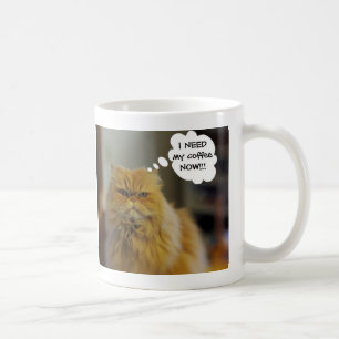 Perserkatten behöver kaffemuggen kaffemugg