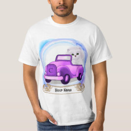 Perserkatten Kör Bil T Shirt