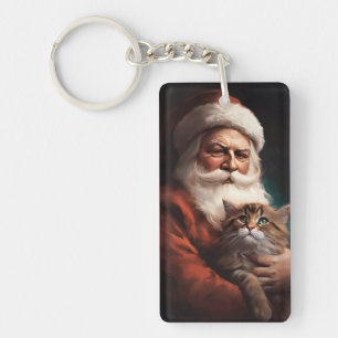 Perserkatten Med Tomte Jul Festlig Jul 