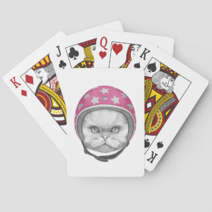 Perserkattmotorcykelryttare Casinokort