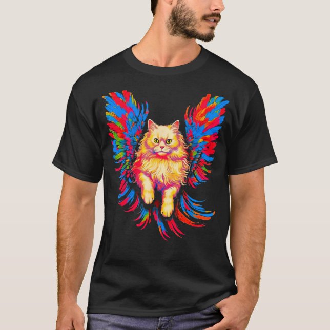 Perserkatts Änglaveingar T Shirt (Framsida)