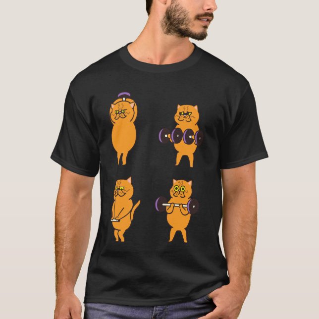 Perserkatts armträning t shirt (Framsida)
