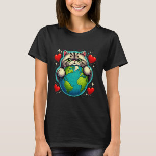 Perserkatts jorddags kram älskar ägare planetälska t shirt