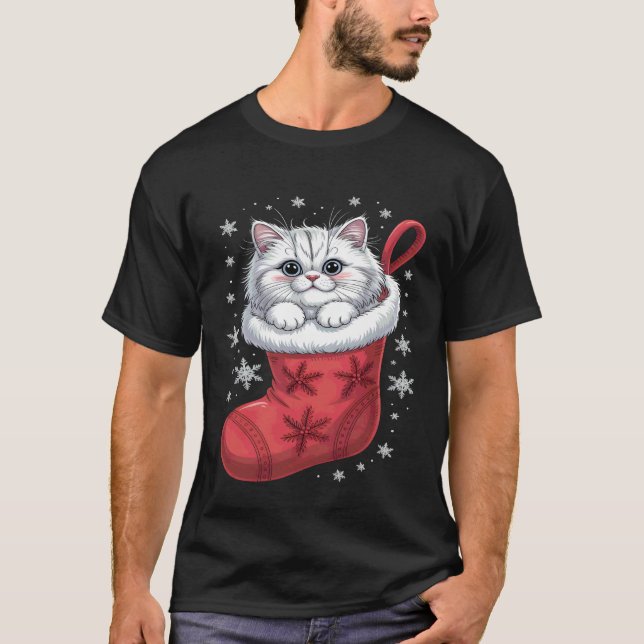 Perserkatts jul t shirt (Framsida)