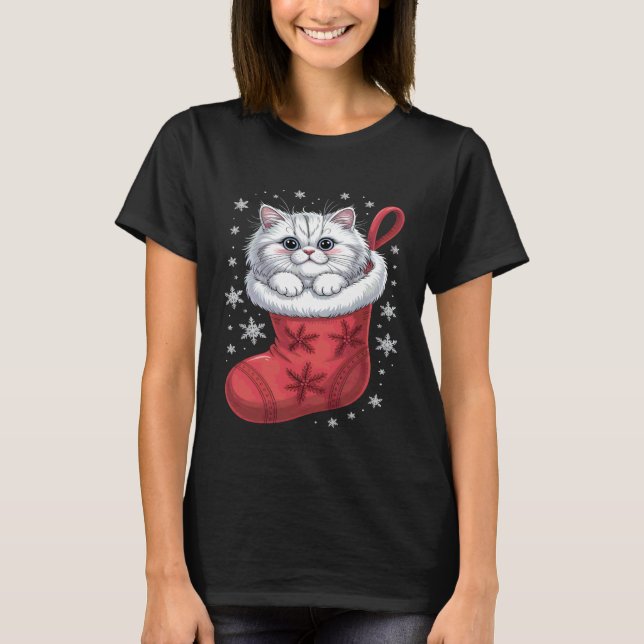Perserkatts jul t shirt (Framsida)