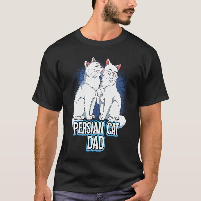 Perserkatts Pappa T Shirt (Framsida)