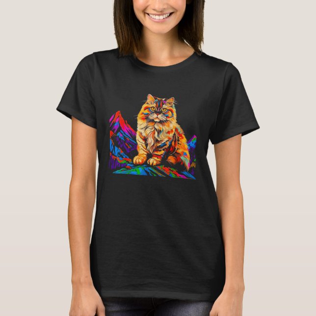 Perserkatts Popkonst T Shirt (Framsida)