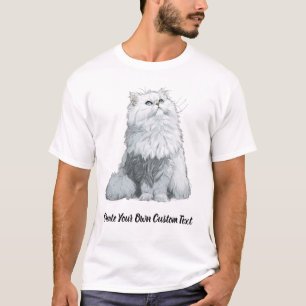 Perserkattskapadegenanpassadtext T Shirt