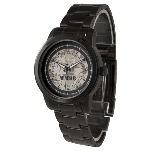 Persernalized Desert Digital Camouflage Watch Armbandsur (Vinklad)