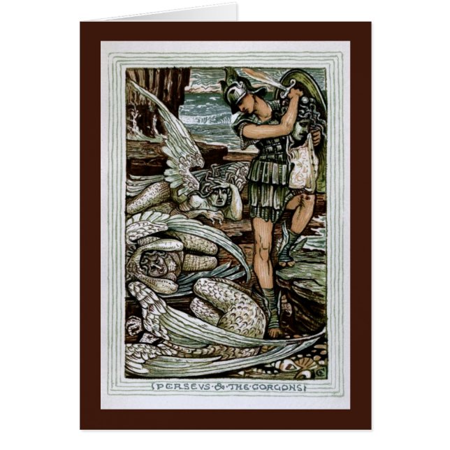Perseus & Gorgonsen Hälsningskort (Framsidan)