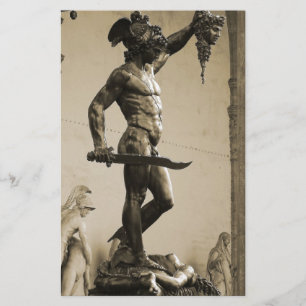 Perseus med huvudet av medusaen brevpapper