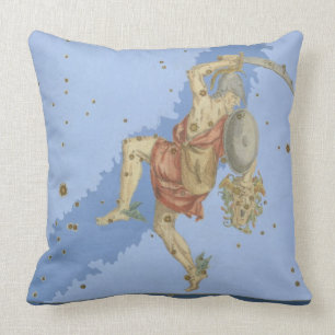 Perseus med huvudet av medusaen, från 'Uranometri Kudde