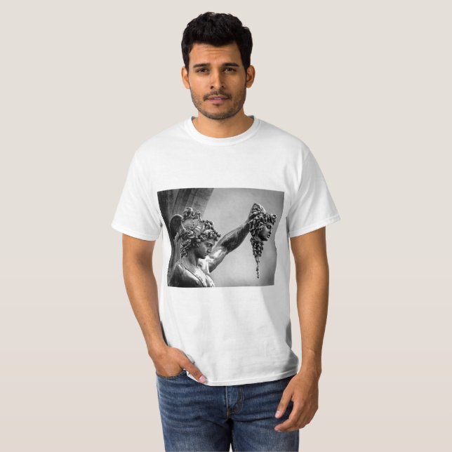 Perseus med huvudet av medusaen t shirt (Hel framsida)