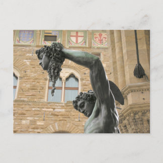 Perseus med ledaren för Medusa Florence, Italien Vykort