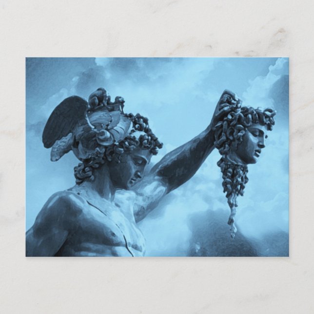 Perseus mot Medusa Vykort (Framsida)