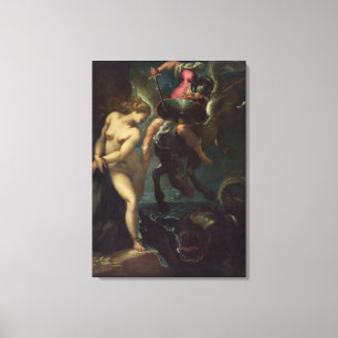 Perseus och Andromeda, c.1610 (olja på kanfas) Canvastryck