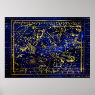 Perseus och andromeda-konstellation poster