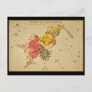 Perseus och Caput Medusae (Medusas chef) Vykort