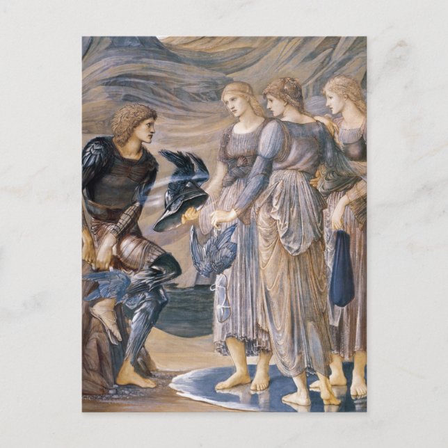Perseus och Sea Nymphs Vykort (Framsida)