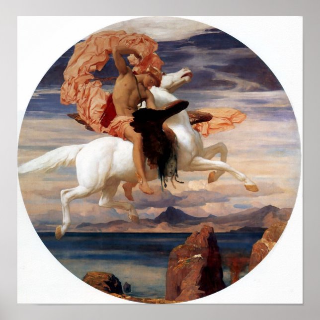 Perseus on Pegasus Poster (Framsidan)