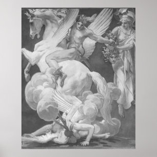 Perseus på Pegasus slaktMedusa Poster