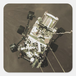 Perseverance Arrives på Mars Fyrkantigt Klistermärke