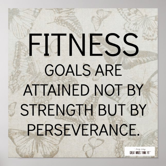 Perseverance for Fitness Success Poster (Framsidan)