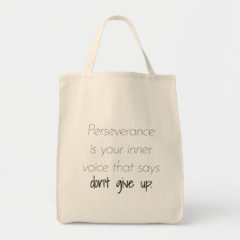 Perseverance Livsmedel Tote Bag Tygkasse