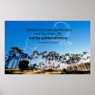 Perseverance Motivational Poster Skriv ut