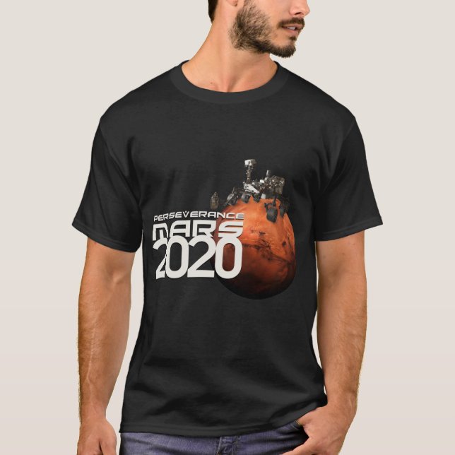 Perseverance Rover Mars 2020 NASA T-shirt design (Framsida)