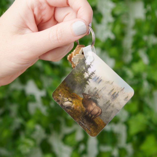 "Perseverance The Elk" Cabin Nyckelring (Hand)