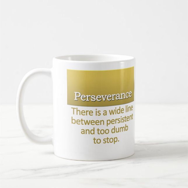 Perseverancedefinition Kaffemugg (Vänster)