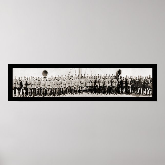 Pershing Officer Frakt Photo 1919 Poster (Framsidan)