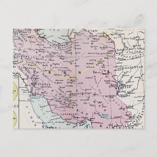Persia 1920 vykort (Framsida)