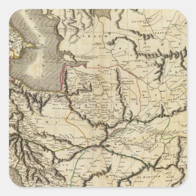 Persia 4 fyrkantigt klistermärke (Framsida)