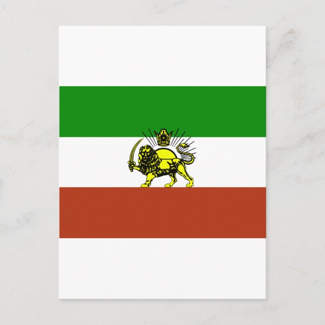 Persia Flagga Vykort (Framsida)