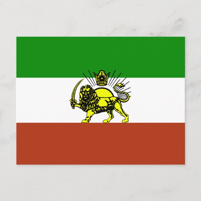 Persia Flagga Vykort (Framsida)