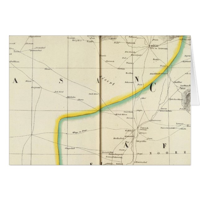 Persia, Kabul Asia 66 Hälsningskort (Framsidan Horizontal)