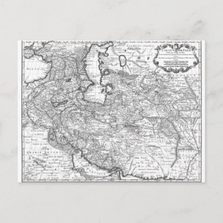 Persia Karta 1724 Vykort